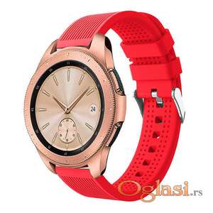 Crvena silikonska narukvica 20mm Samsung galaxy watch 42mm